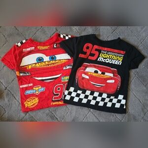 Disney Cars Lightning McQueen T-Shirt Duo - Red and Black